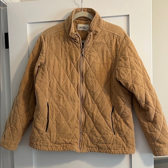 Cherokee Tan Quilted Puffer Jacket - Picture 1 of 1